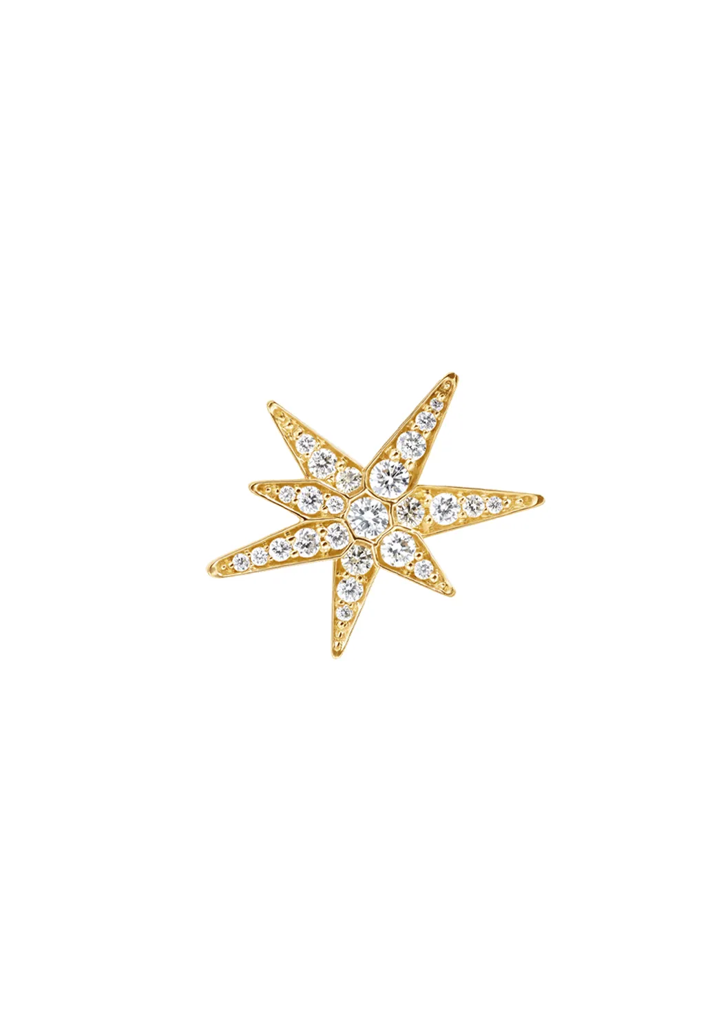 Ole Lynggaard 18KYG Funky Stars Diamond Earrings | Small