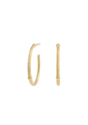 Ole Lynggaard Nature Creol 18K Yellow Gold Hoop Earrings | Large