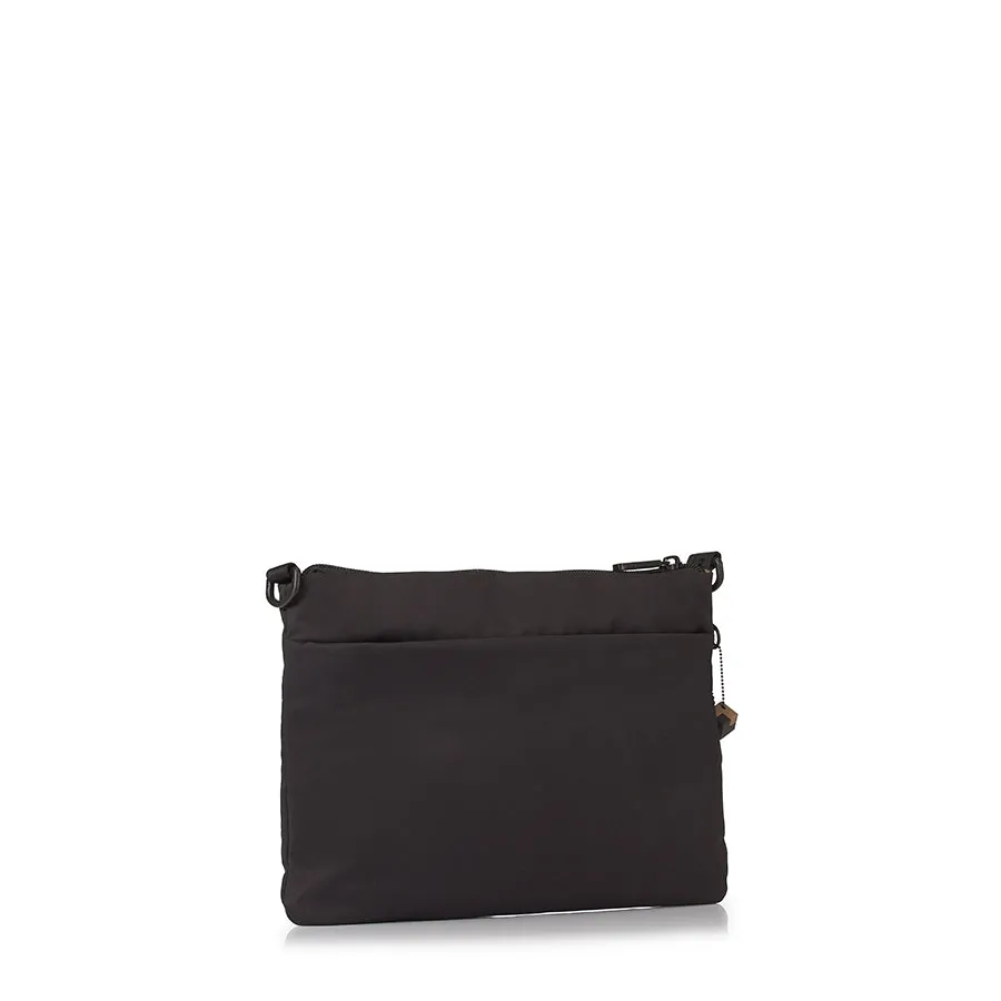 ORBIT FLAT CROSSBODY - BLACK