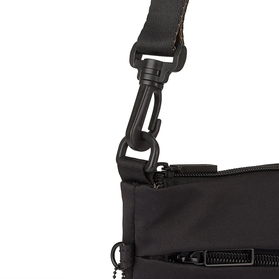 ORBIT FLAT CROSSBODY - BLACK