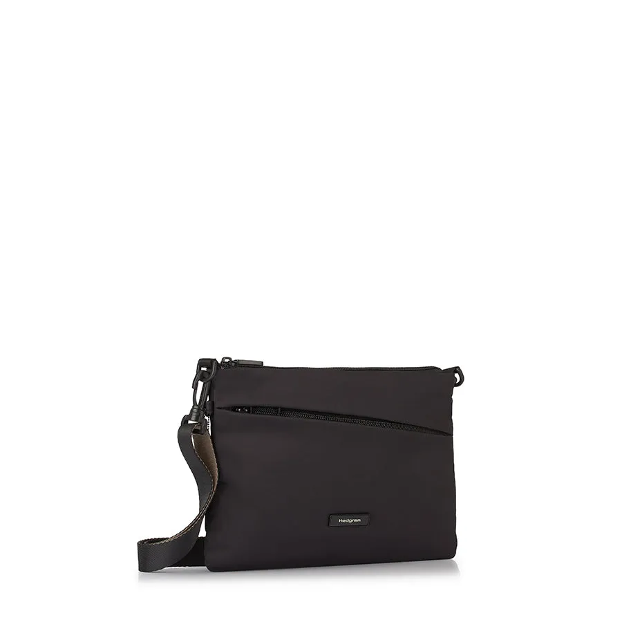 ORBIT FLAT CROSSBODY - BLACK