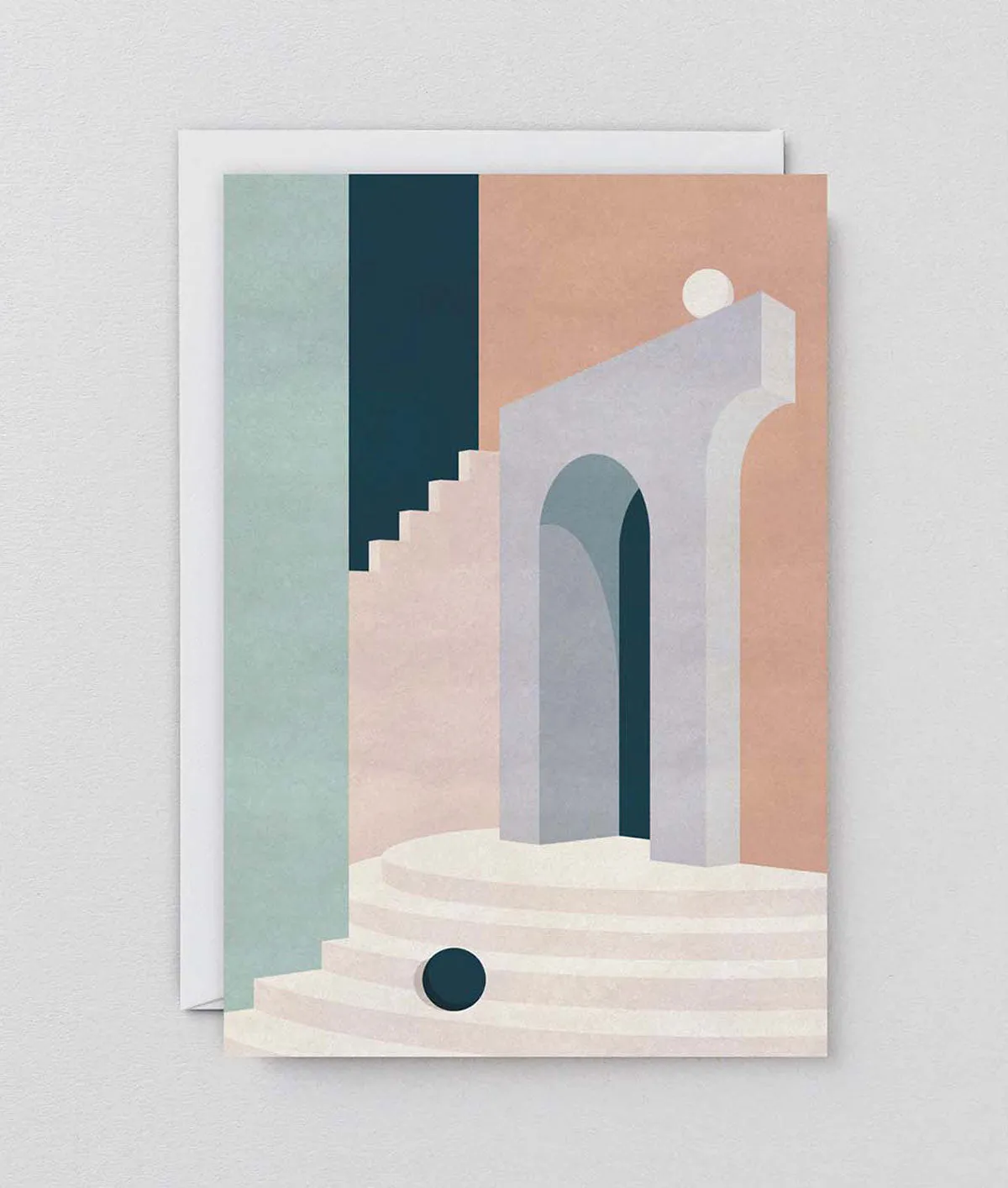  Pastel Doorway & Stairs  Card