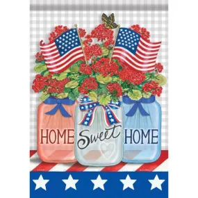 Patriotic Jars - Garden Flag