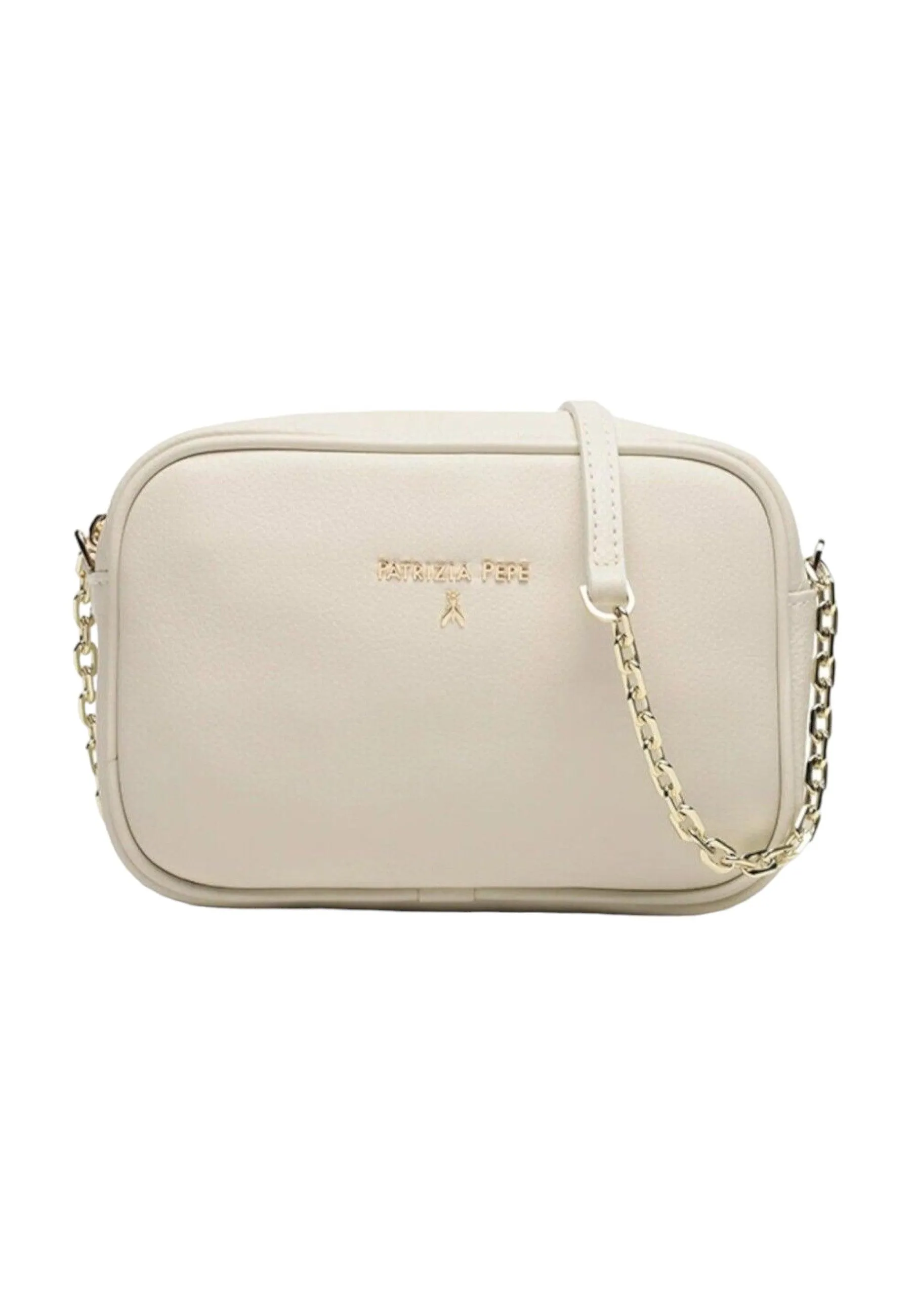 PATRIZIA PEPE Borsa Tracolla Donna Off White Beige CB0071-L001