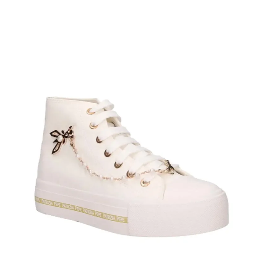 PATRIZIA PEPE SNEAKERS PPJ258 BIANCO TESSUTO