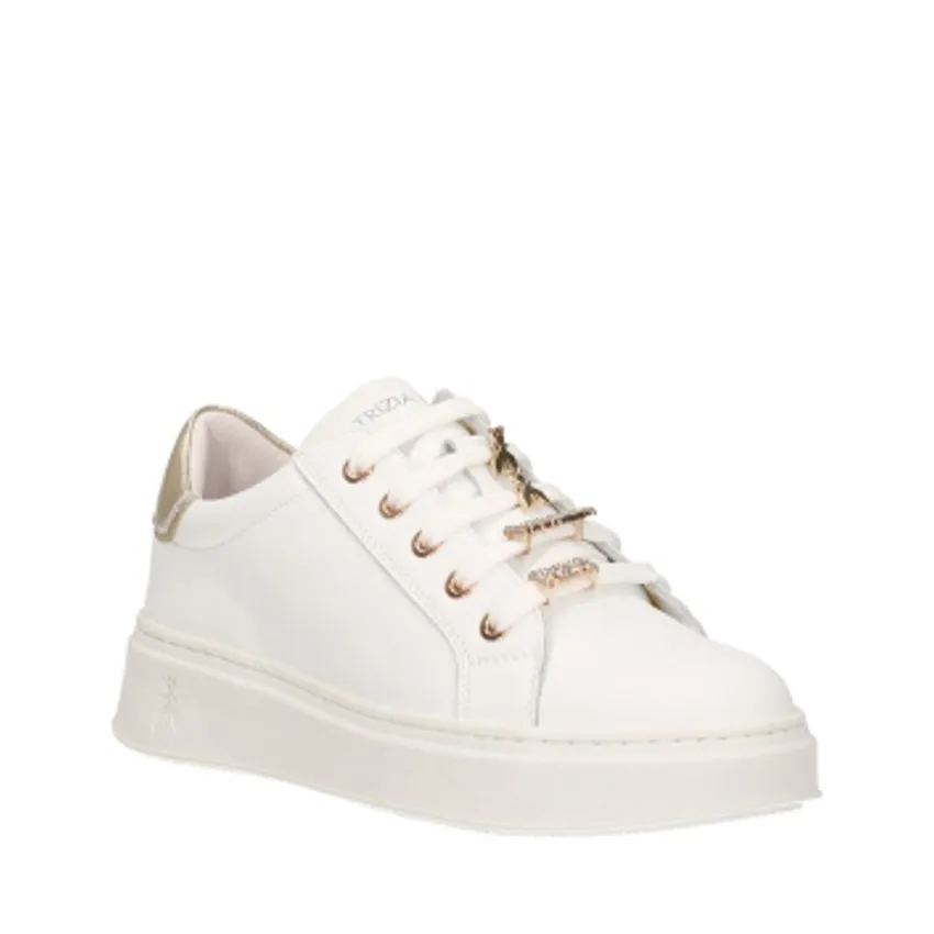 PATRIZIA PEPE SNEAKERS PPJ260 BIANCO-ORO