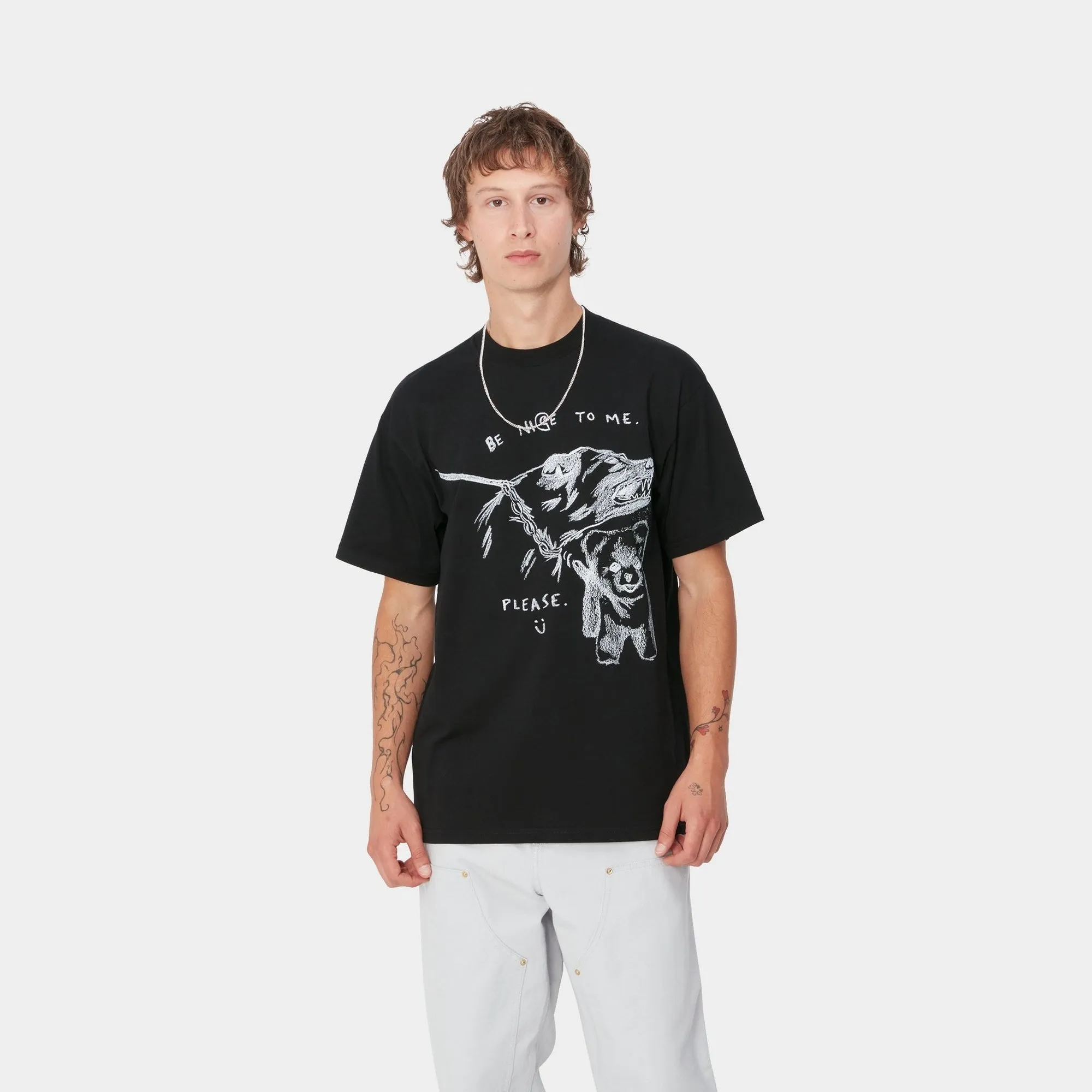 Pepe Be Nice T-Shirt | Black / White