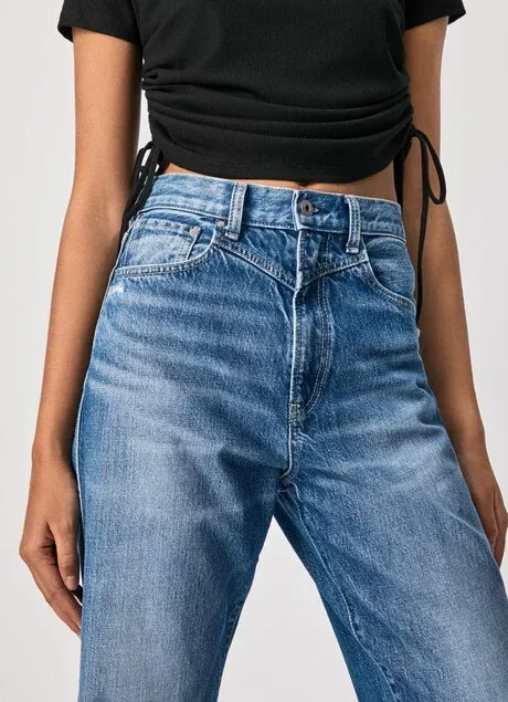 PepeJeans Rachel Baloon Fit High Waist Jeans PL203739HH6 denim