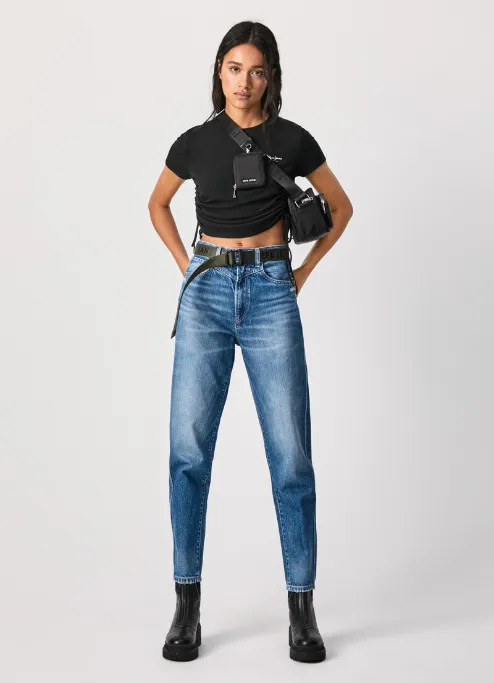 PepeJeans Rachel Baloon Fit High Waist Jeans PL203739HH6 denim