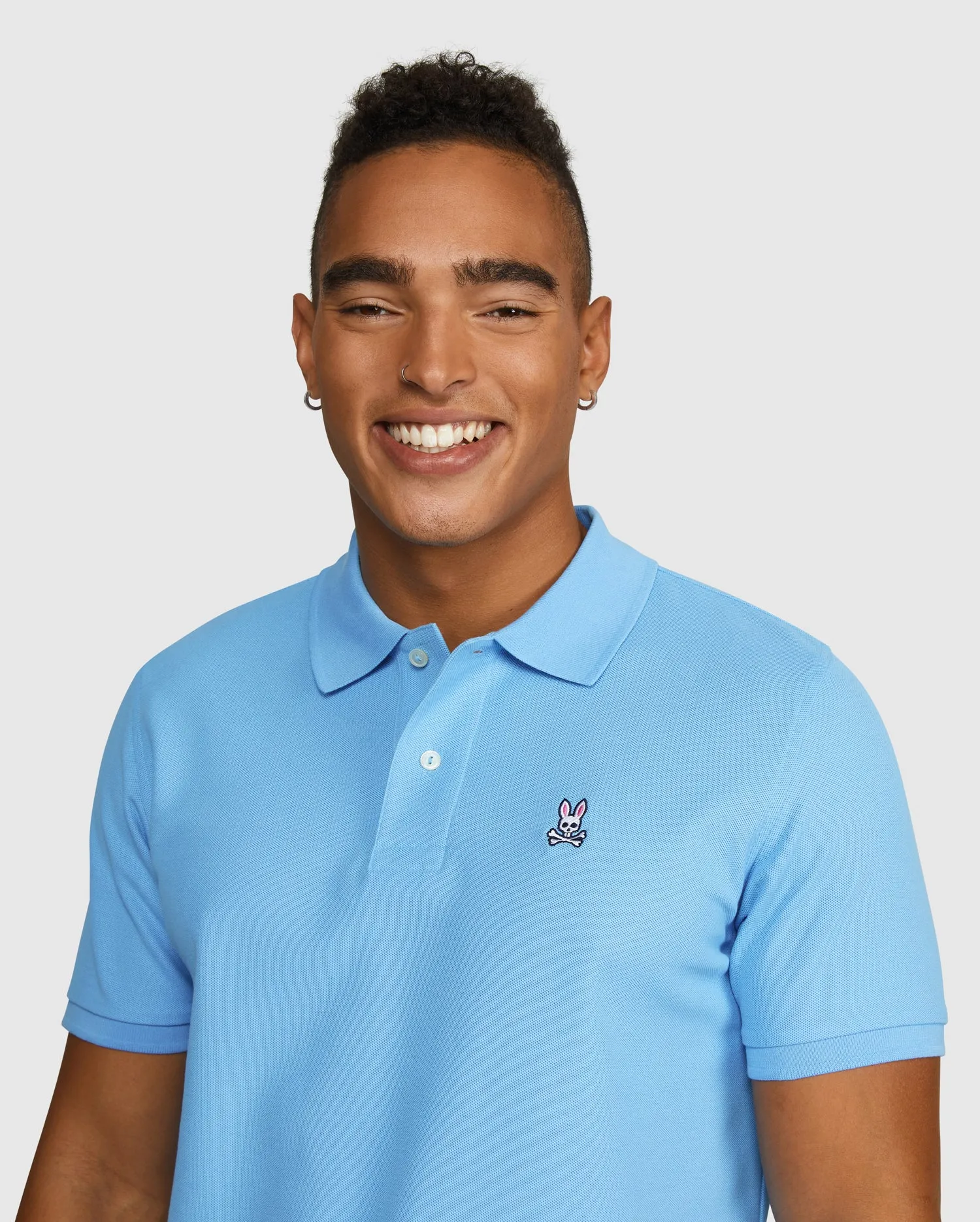 Psycho Bunny Mens Classic Polo - Glacial Blue