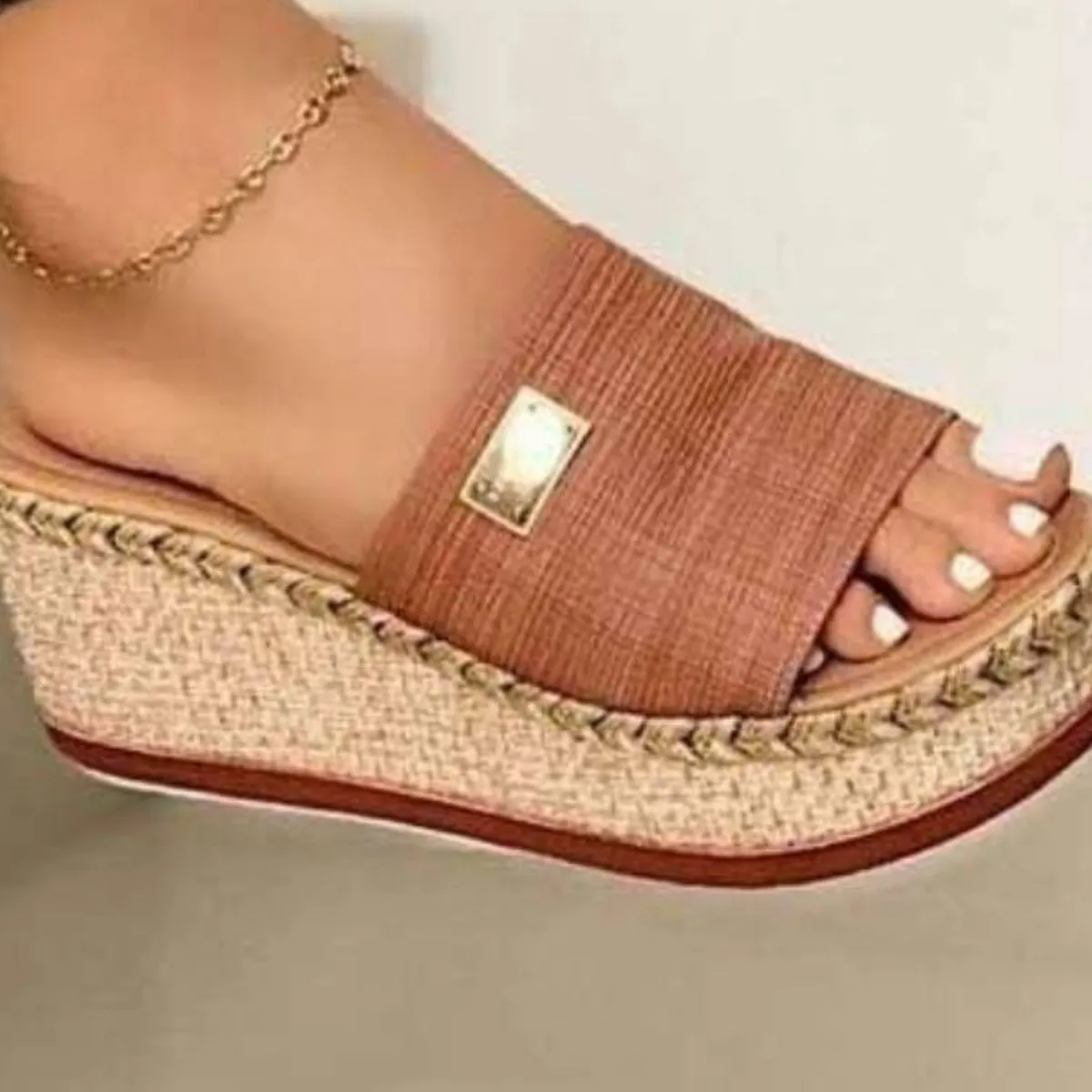 PU Leather Open Toe Sandals