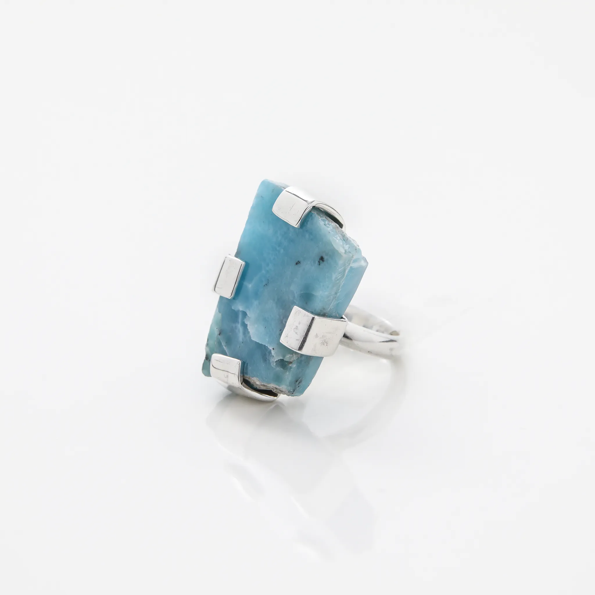 Raw Larimar Ring Charlotte