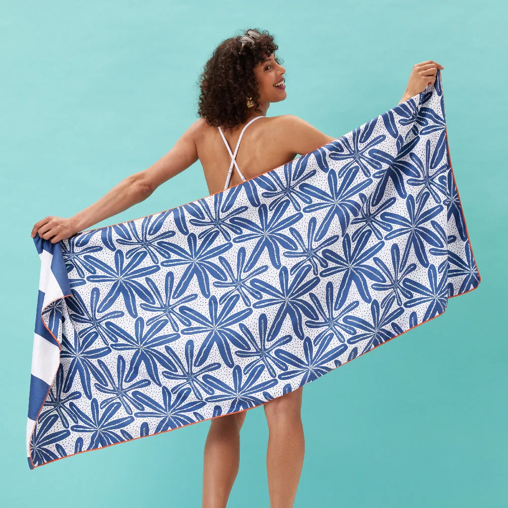 Reversible Eco Beach Towel | Geo Starfish Design