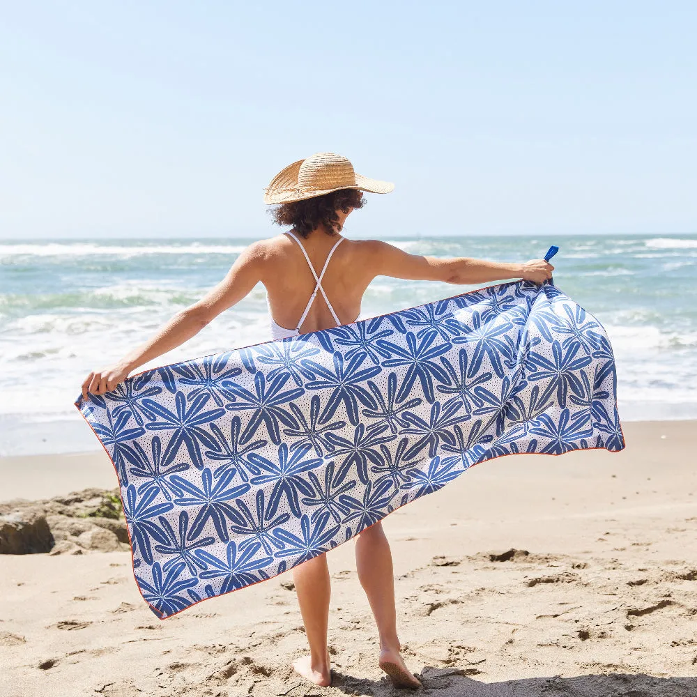 Reversible Eco Beach Towel | Geo Starfish Design