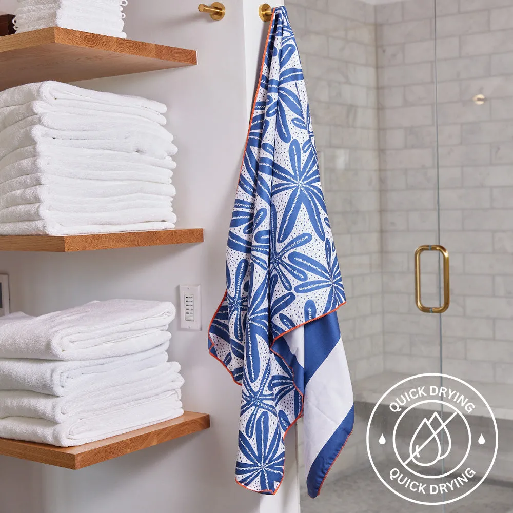 Reversible Eco Beach Towel | Geo Starfish Design