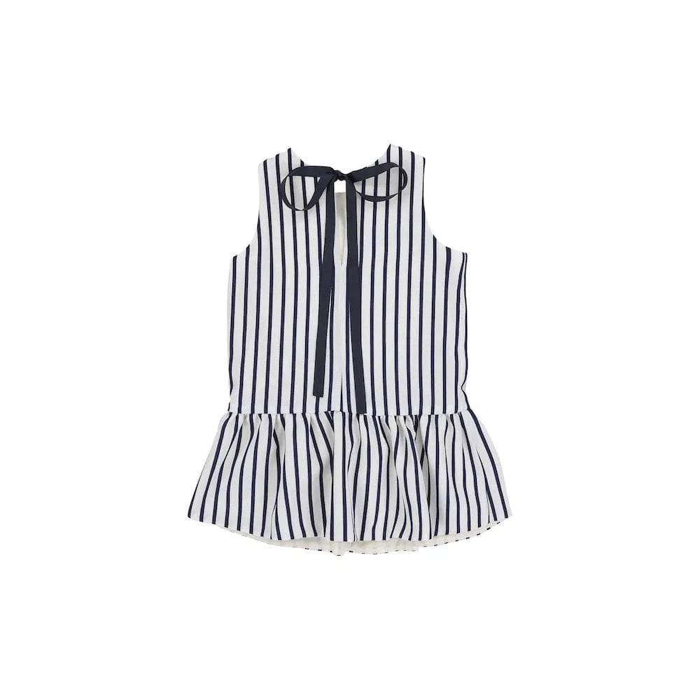 Satin Stripe Peggy Dress