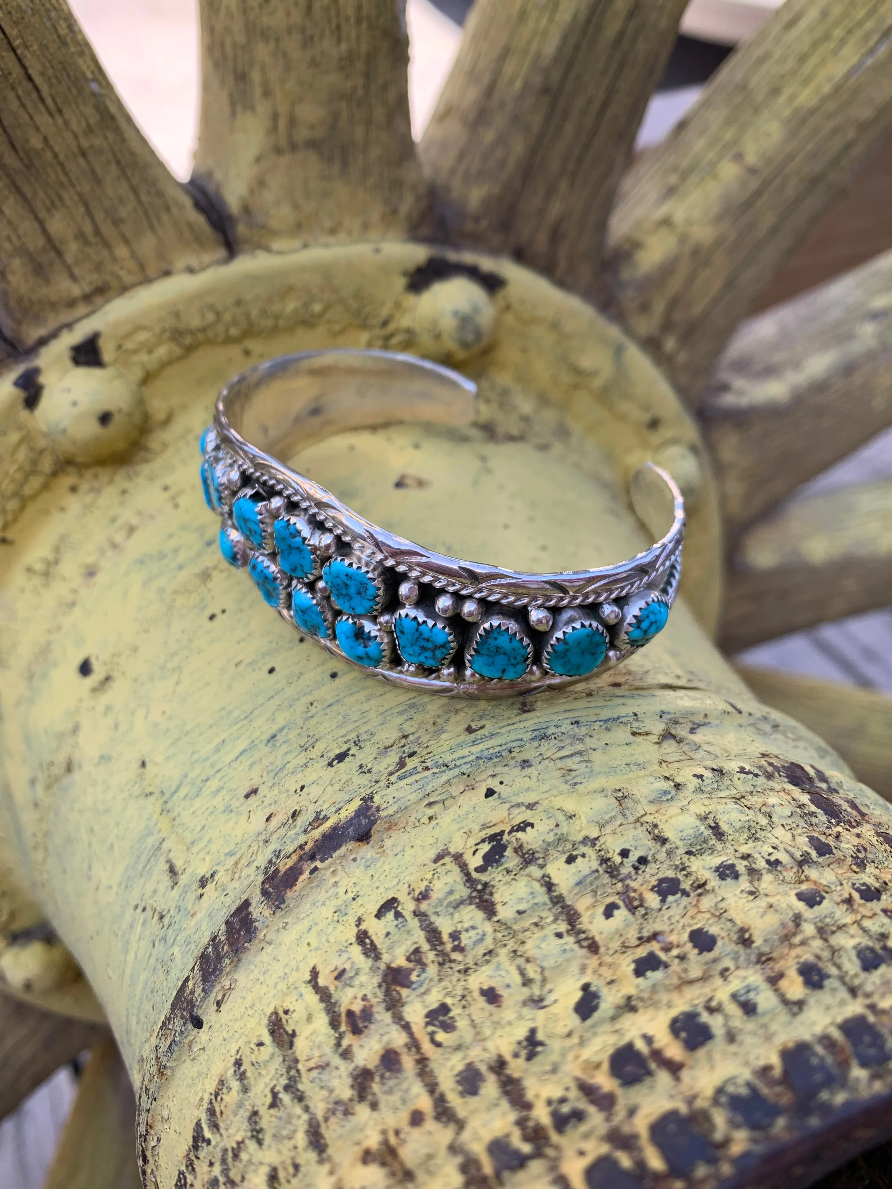 Sleeping Beauty Nugget Turquoise cuff