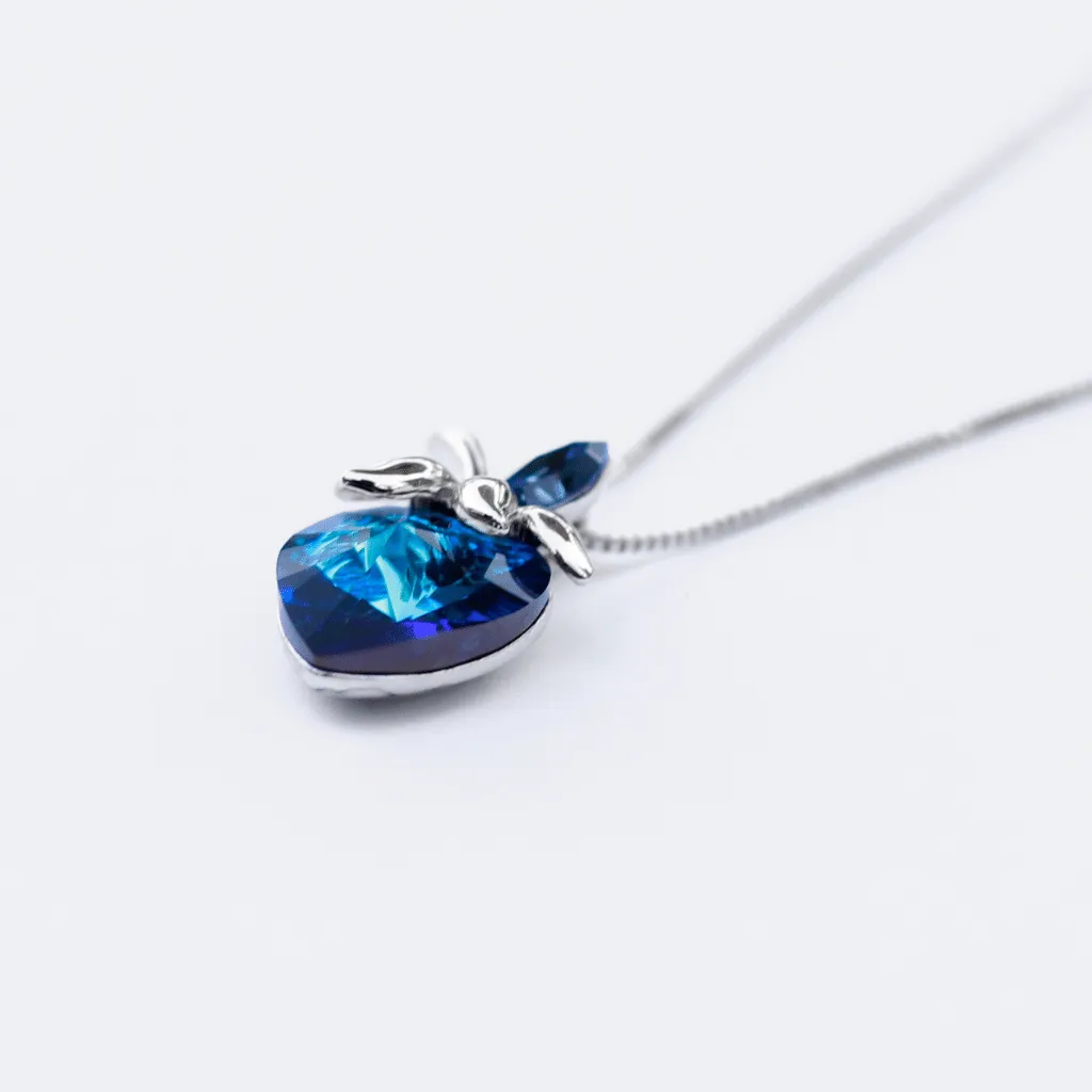 The fruit Sapphire crystal Necklace