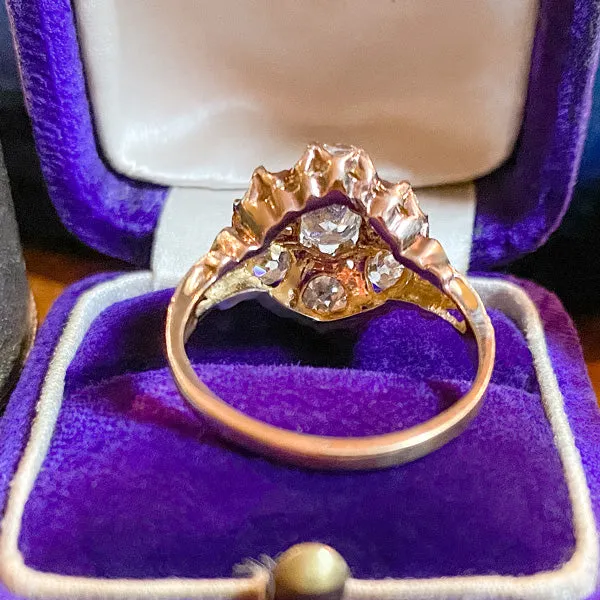 Victorian Diamond Cluster Ring